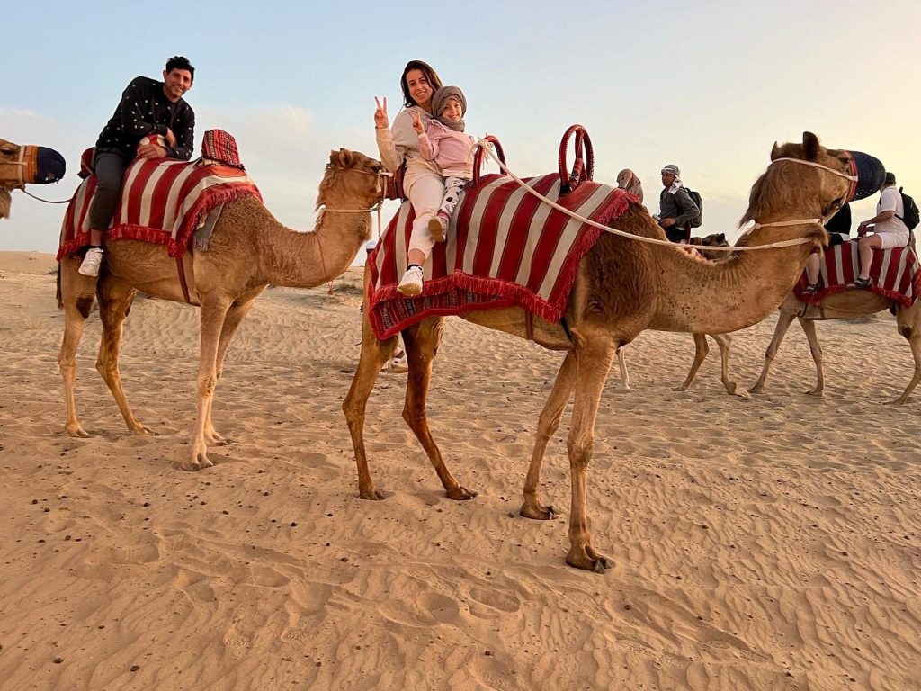 camel riding in dubai desert safari