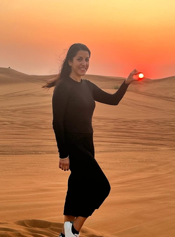 Sunset red dunes safari UAE