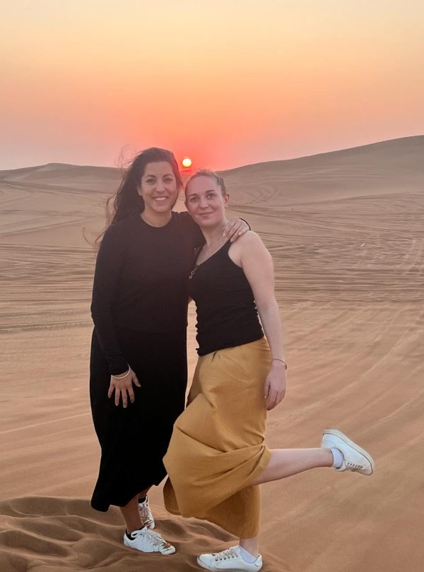 Sunset red dunes safari dubai