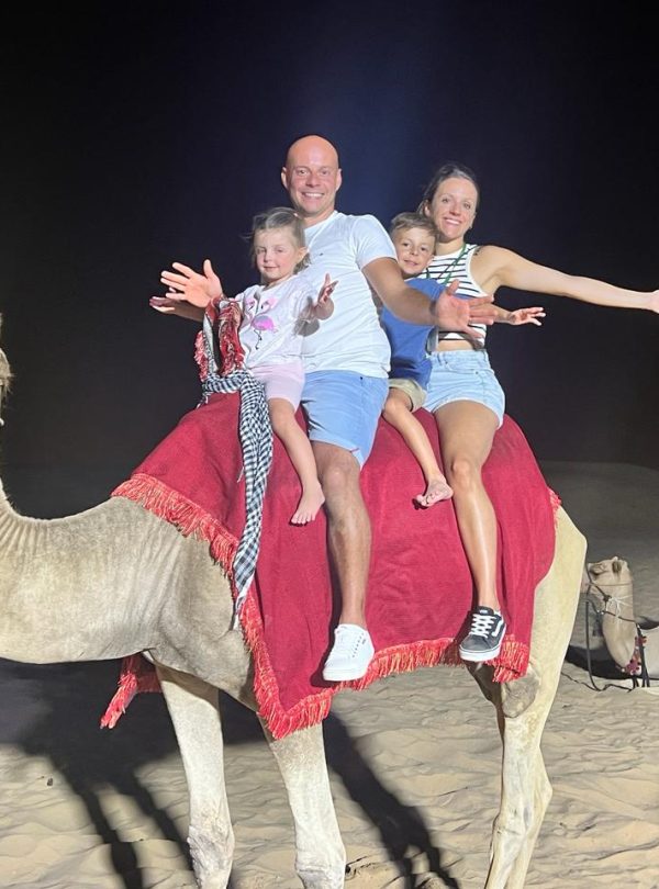 evening camel riding