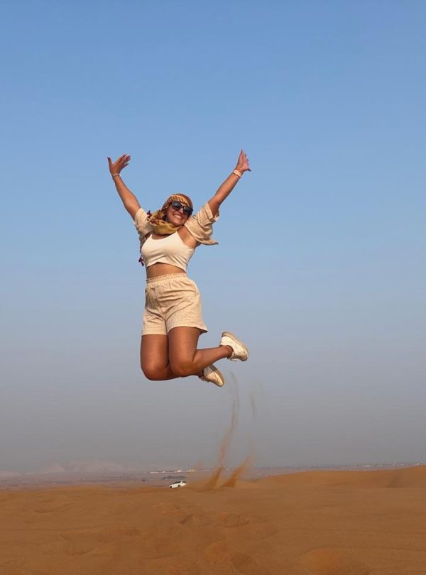 jumping in the desert safari dubai